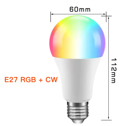 RSH Matter Bulb Over Wifi 9W RGB RGBCW RGBCT E26 E27 B22 Smart Light Bulb Work With Homekit Alexa Google Home