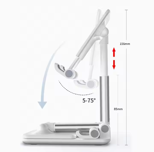 Adjustable Holder Phone Holder Cell Tablet Desk Thick Case Friendly Phone Holder Stand Cell Phone Stand Plastic with Custom Logo