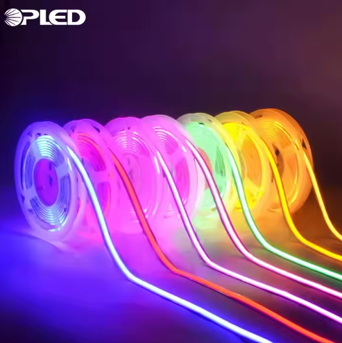 Warm White Super Bright Flexible Suppliers 240 Led Smart Rgb 12v 24v Rgbic Outdoor Waterproof Cob Led Strip Light
