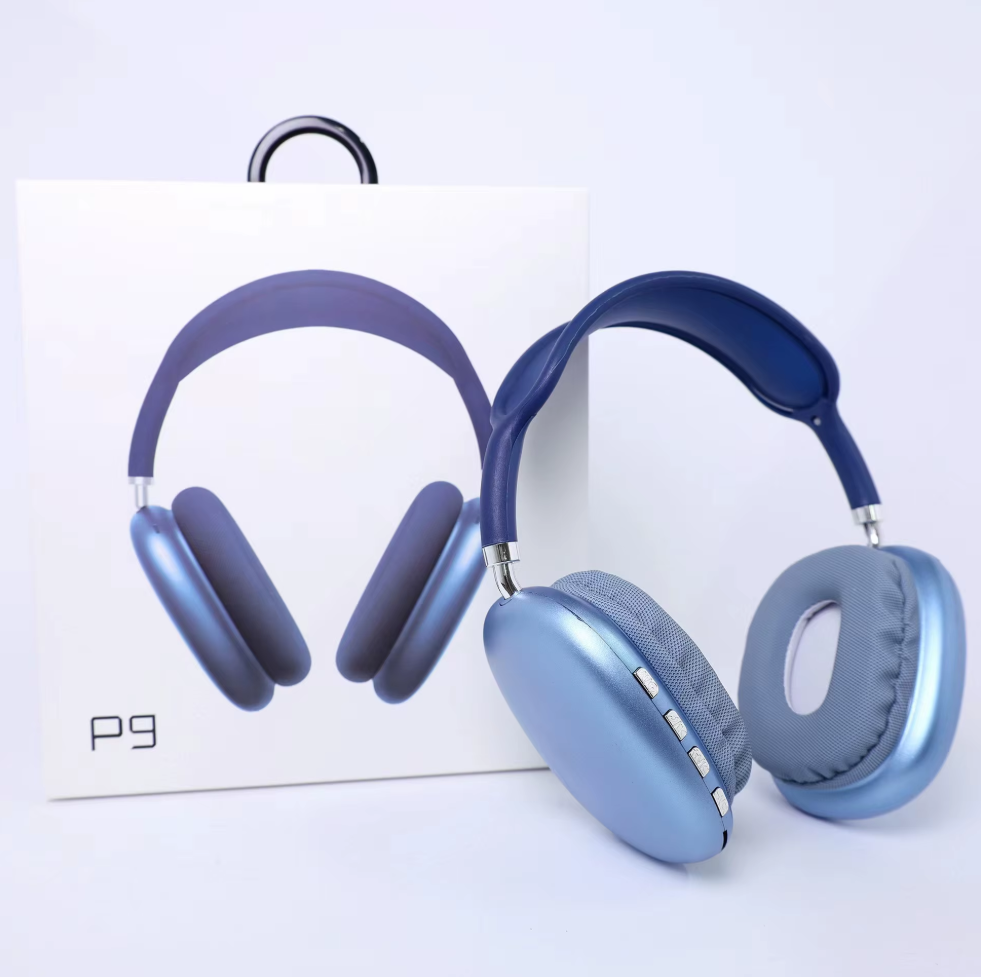 High Fidelity P9 Wireless Headphones – Strong Bass, Over-Ear, Noise Cancelling, Head-Mounted Bluetooth Headset