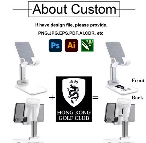 Adjustable Holder Phone Holder Cell Tablet Desk Thick Case Friendly Phone Holder Stand Cell Phone Stand Plastic with Custom Logo